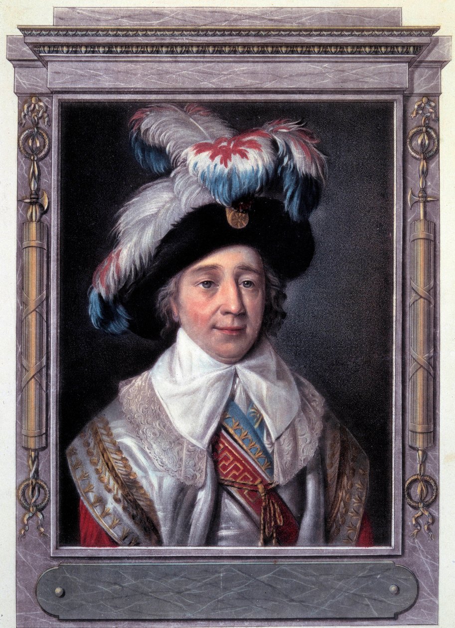 Ranskan vallankumous: Paul de Barrasin (1755-1829), ranskalaisen poliitikon muotokuva. Kaiverrus Alix Pierre Michel (1762 - 1817). tekijältä Pierre Michel Alix