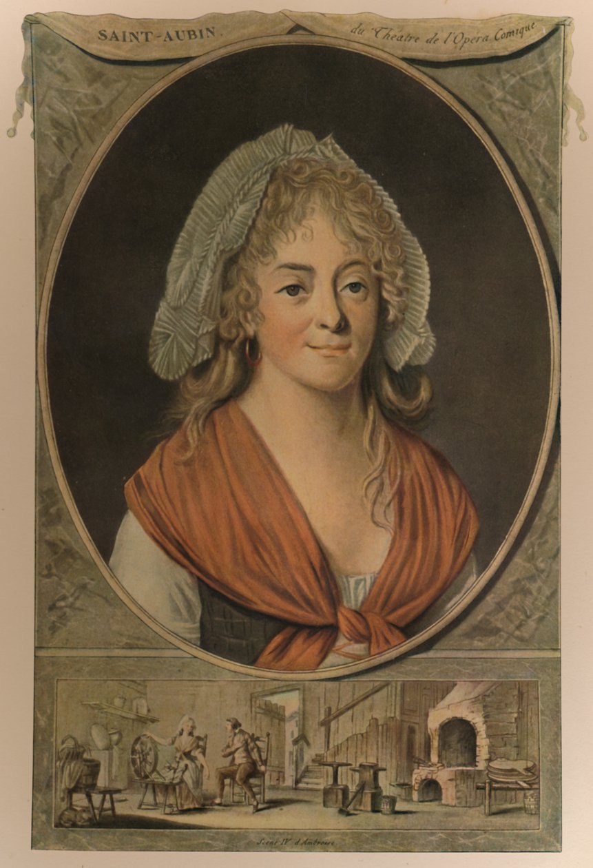 Madame Saint-Aubin, 1700-luvun loppu, 1913 tekijältä Pierre Michel Alix