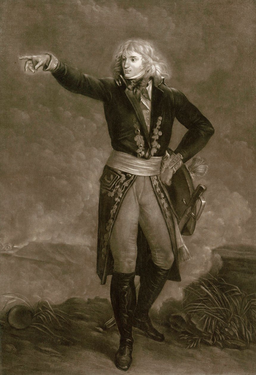 Napoleon Bonaparte Italian armeijan päällikkönä (1796-1797) - Kaiverrus Pierre Michel (Pierre-Michel) Alix (1762-1817) tekijältä Pierre Michel Alix