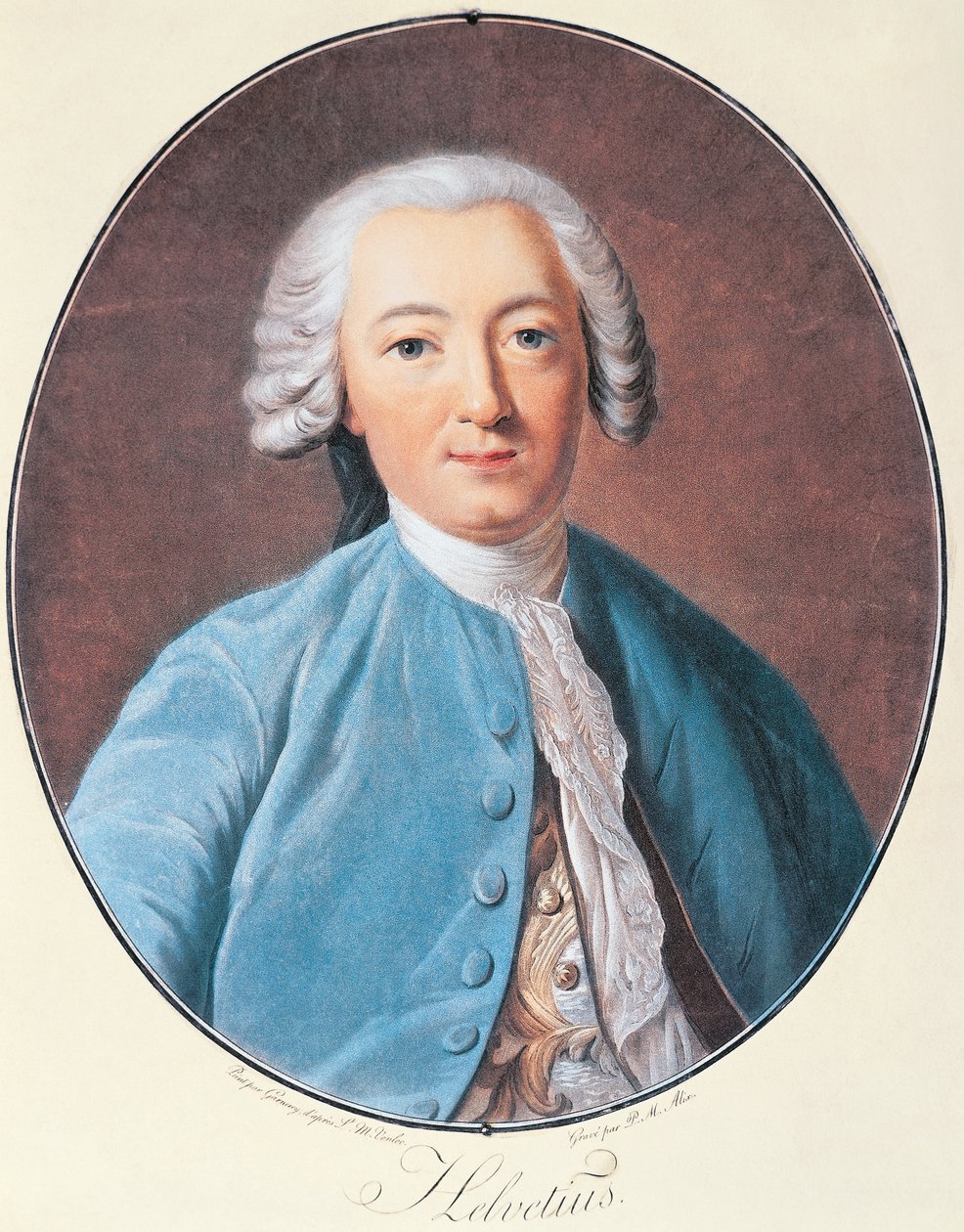 Claude Adrien Helvetiuksen muotokuva tekijältä Pierre Michel Alix