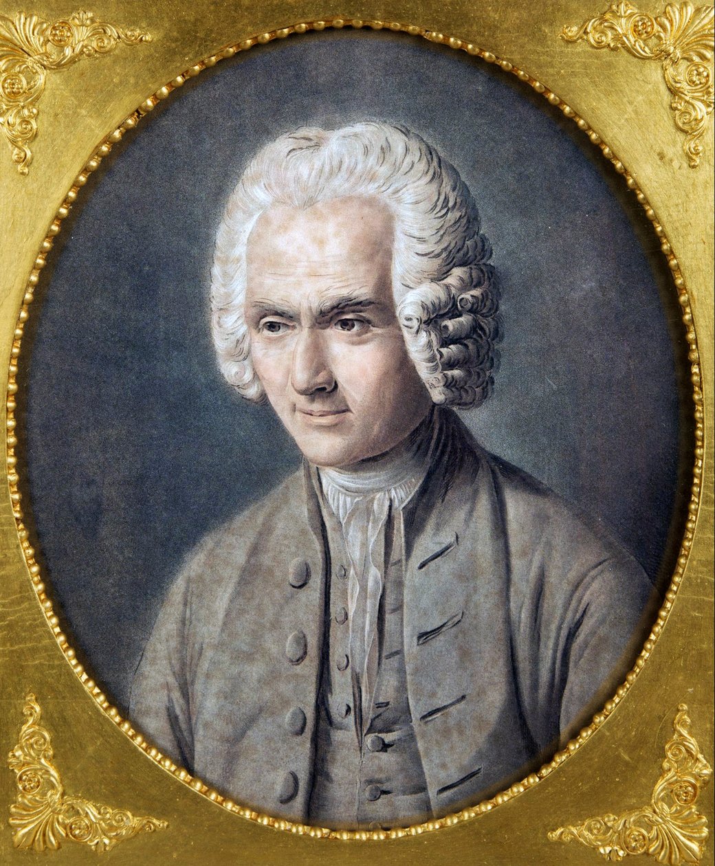 Jean-Jacques Rousseaun (1712-1778) muotokuva Alixista, Pierre Michelistä (1762-1817). Akvatinta, koko: 40,5x36, , Yksityiskokoelma tekijältä Pierre Michel Alix