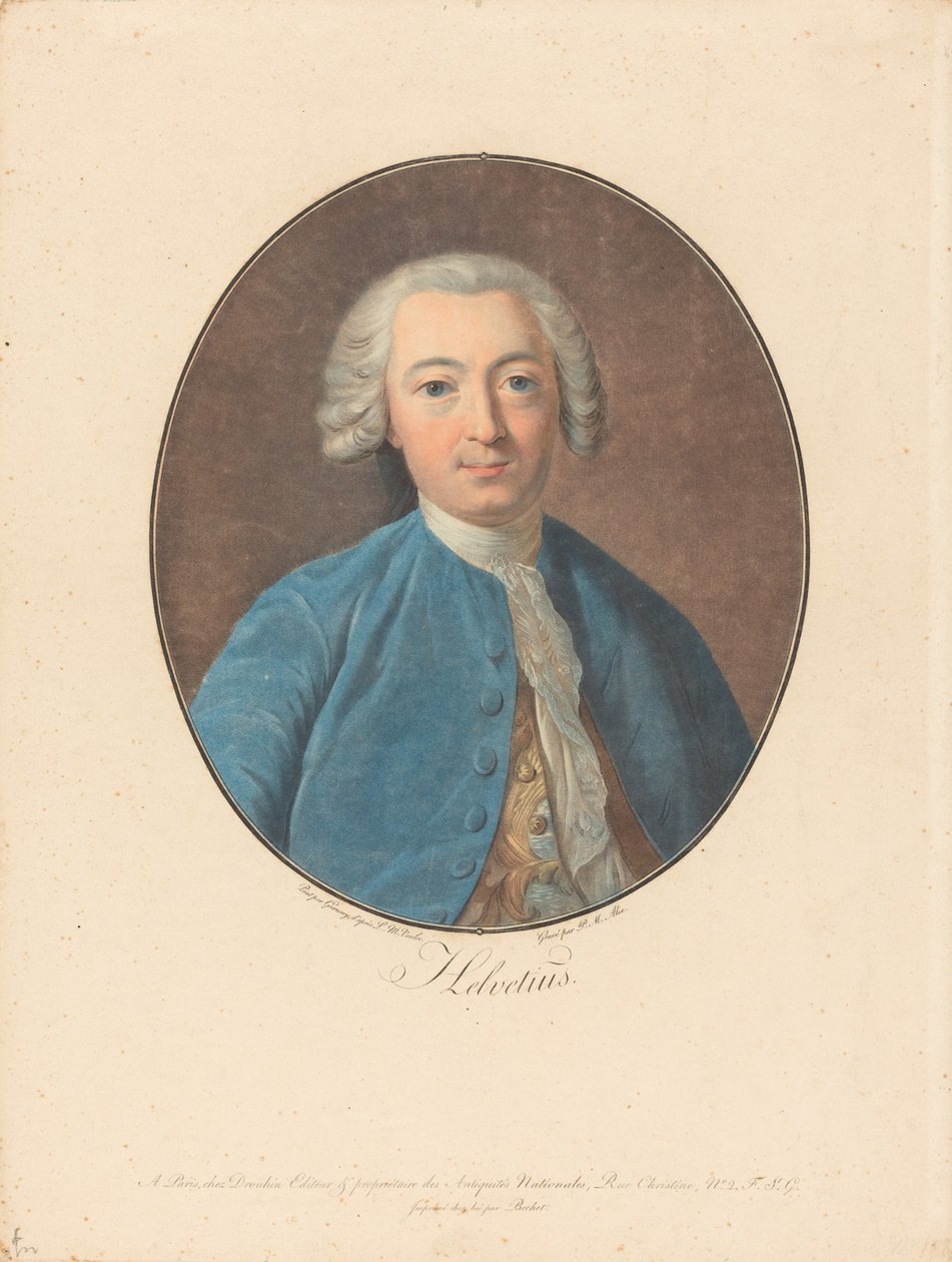 Helvetius tekijältä Pierre Michel Alix after Jean François Garnerey after Louis Michel Van Loo