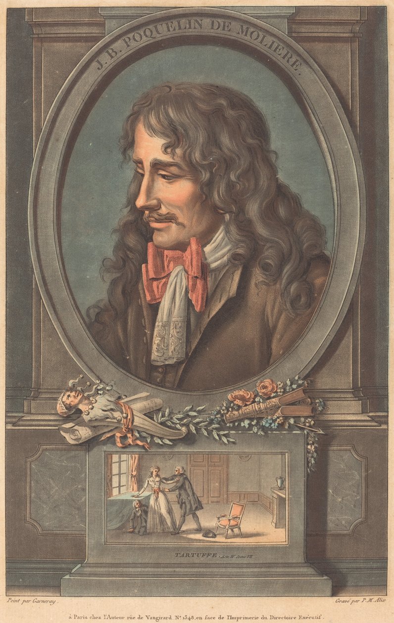 J.B. PO Cholind Moliere tekijältä Pierre Michel Alix after Jean François Garnerey