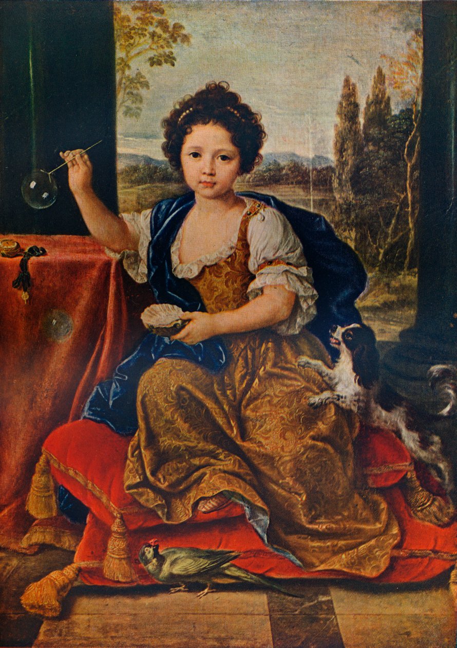Louise Marie Anne de Bourbon, 1674-1681, Louis XIV:n avioton tytär, c1680, 1911 tekijältä Pierre Mignard