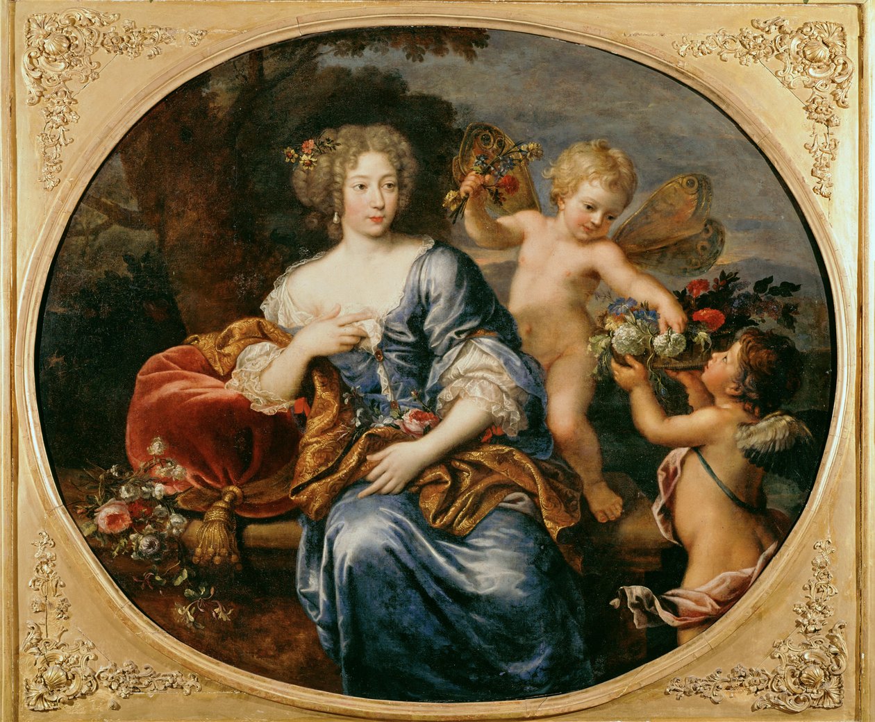 Madame de Montespan, Ludvig XIV:n rakastajatar ... (maalaus kankaalle) tekijältä Pierre Mignard