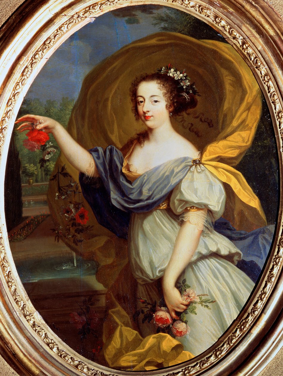 Herttuatar de la Vallieren muotokuva Florana, 1600-luku. tekijältä Pierre Mignard