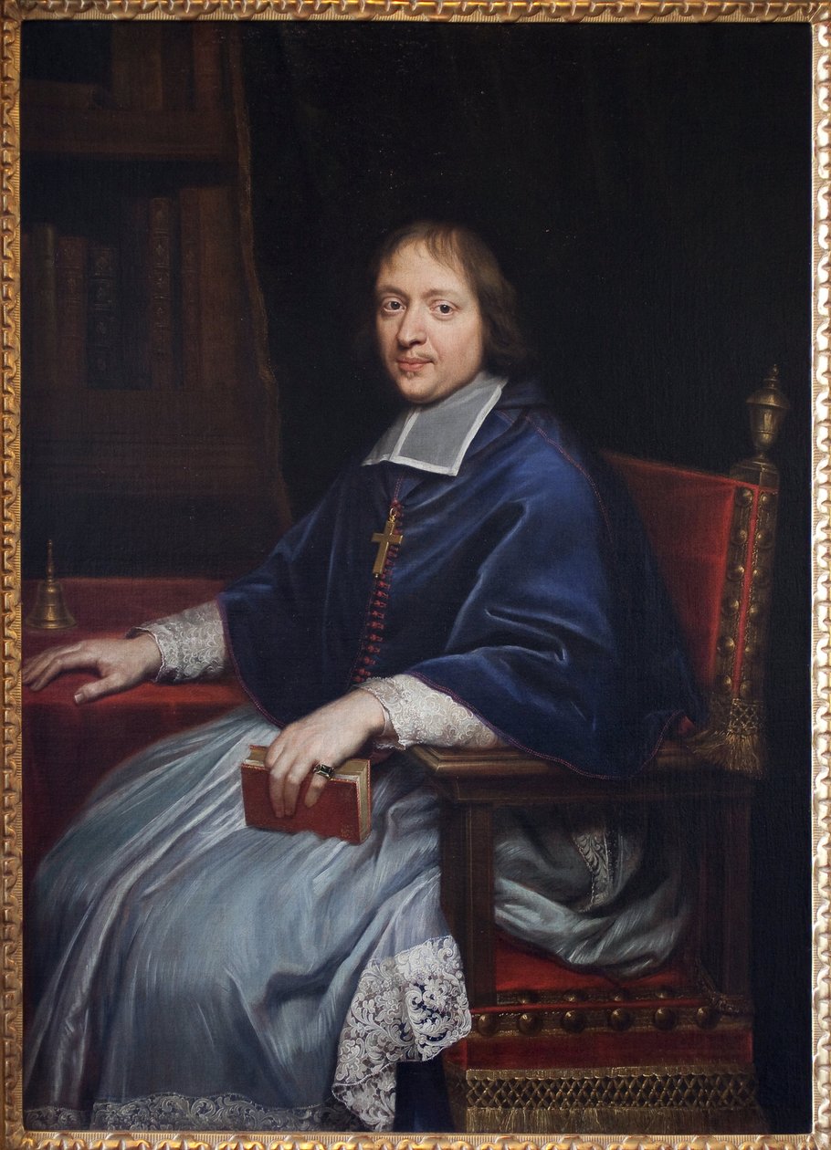 Jacques Benignen (Jacques-Benigne) Bossuetin (1627-1704) muotokuva hänen ensimmäisen nimityksensä aikana Kondomin (Gers) evequeksi kirjastossaan. Pierre Mignardin (1612-1695) maalaus öljy kankaalle tekijältä Pierre Mignard
