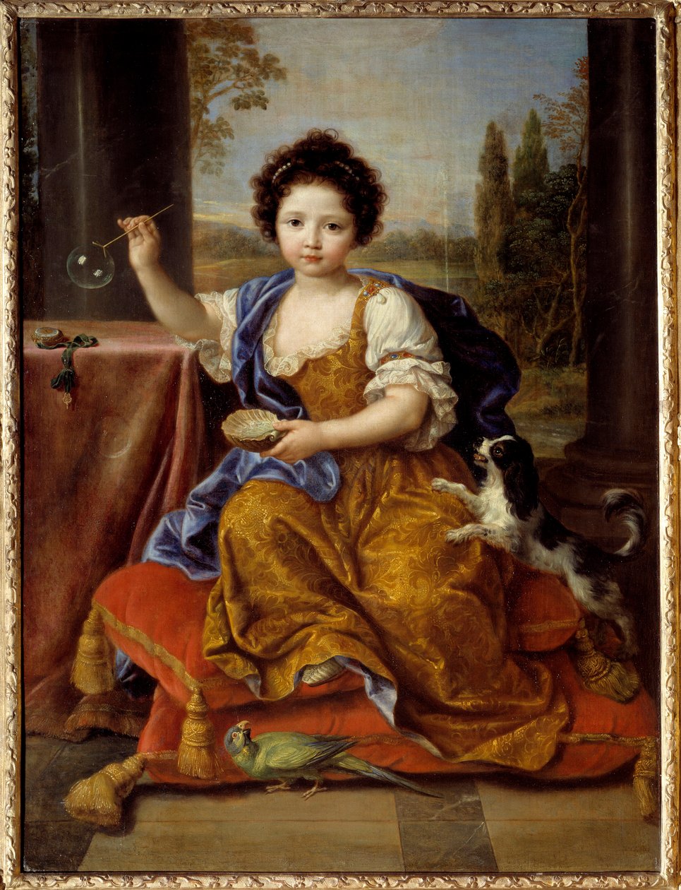 Louise Marie de Bourbonin, Mademoiselle de Toursin Orleansin herttuattaren (1674-1681) muotokuva Pierre Mignardin (1612-1695) maalaus 1692 Su. 1,32x0,96 m tekijältä Pierre Mignard