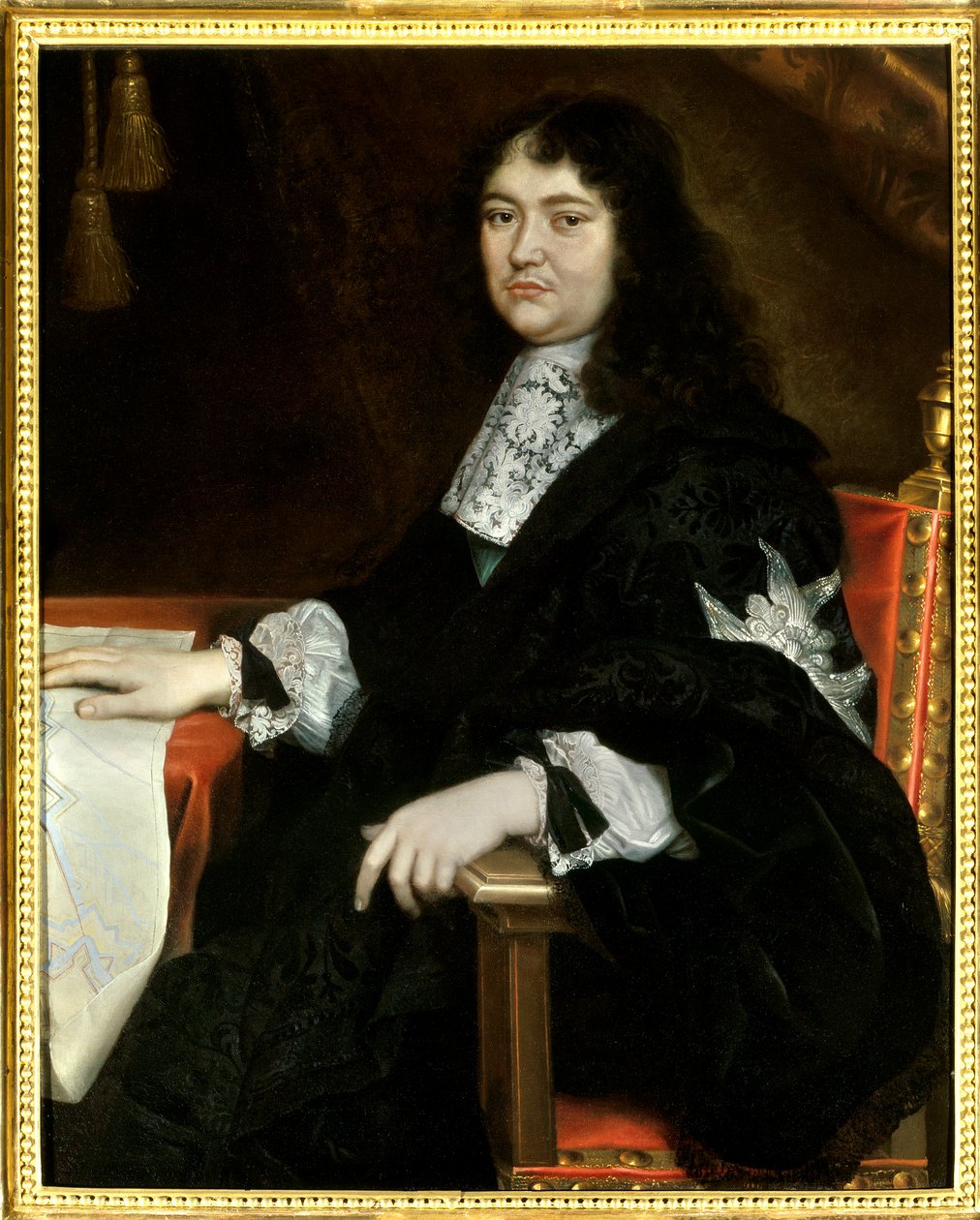 Michel Le Tellierin muotokuva, markiisi de Louvois (1641-1691) Pierre Mignardin (1612-1695) maalaus 1600-luvulta. On mainittava: Reims, Musee Des Beaux Arts - Michel Le Tellierin muotokuva, Marquis de Louvois (1641-1691). Pierre Mignardin maalaus tekijältä Pierre Mignard