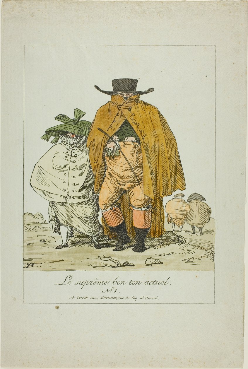 Plate One korkeimmasta nykyisestä muodista tekijältä Pierre Nolasque Bergeret