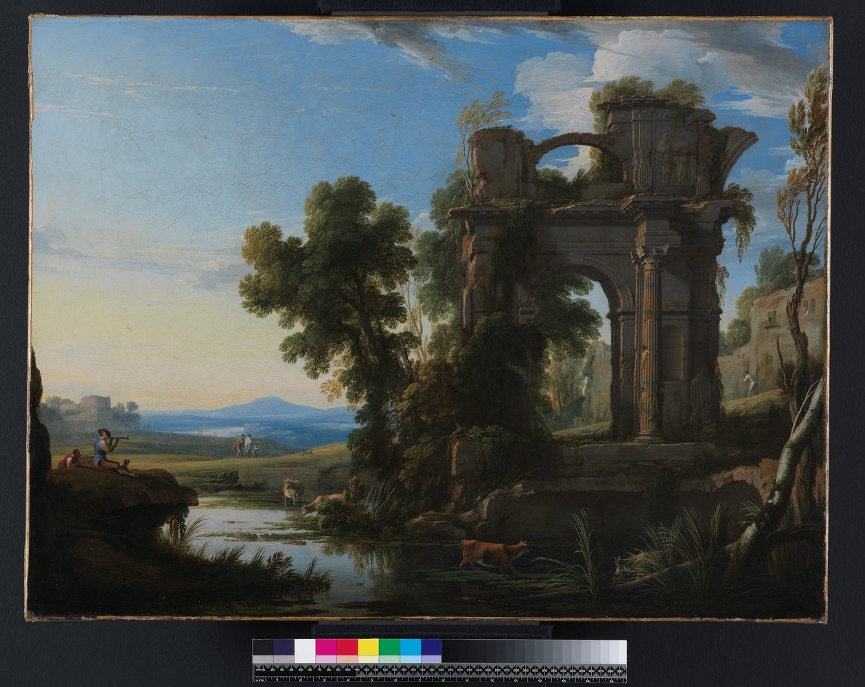 Maisema klassisten raunioiden kanssa, 1640-1645 tekijältä Pierre Patel