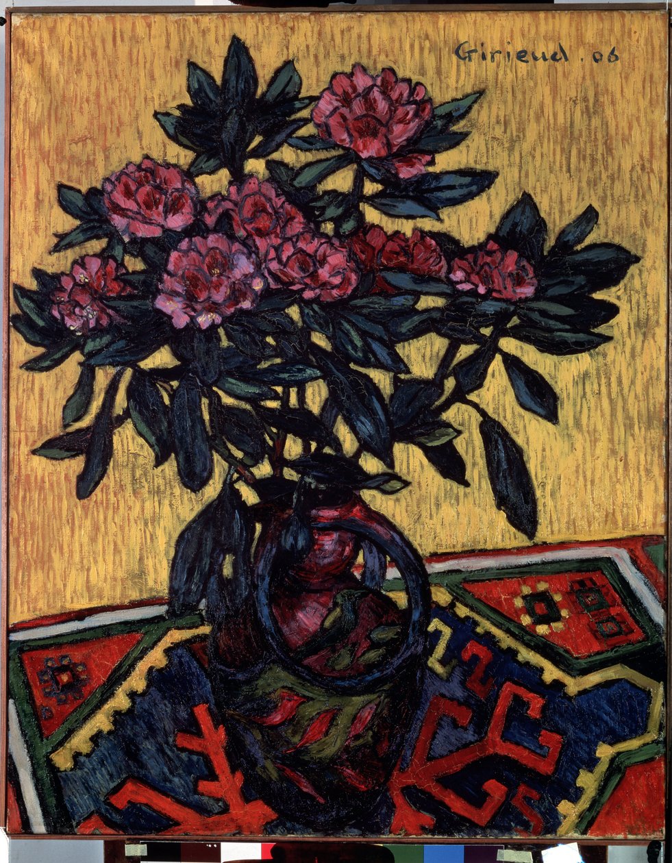 ""Pionien kimppu"" (Pionit) Pierre Paul Girieudin (1876-1940) maalaus 1906 Mitat 81 x 65 cm Eremitaaši, Pietari (Pietari) tekijältä Pierre Paul Girieud