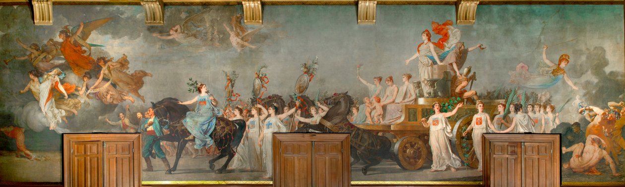 Fresko "" Le Triumphe de la Republique"" tekijältä Pierre Paul Lêon Glaize