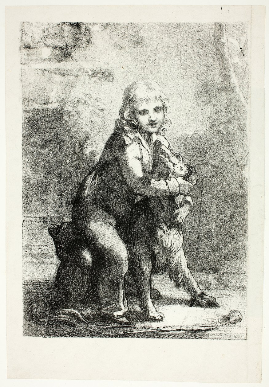 Lapsi koiran kanssa tekijältä Pierre Paul Prud