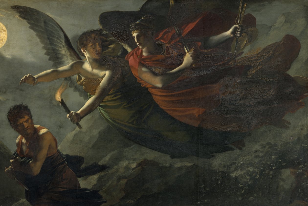 Yksityiskohta: Oikeus ja jumalallinen kosto rikosten jäljiltä tekijältä Pierre Paul Prudhon