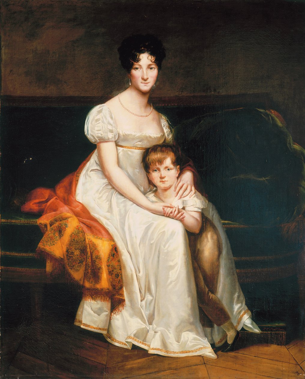 Naisen muotokuva, jonka sanotaan olevan Louise Catherine Eleonore de la Plaigne, 1814 tekijältä Pierre Paul Prudhon