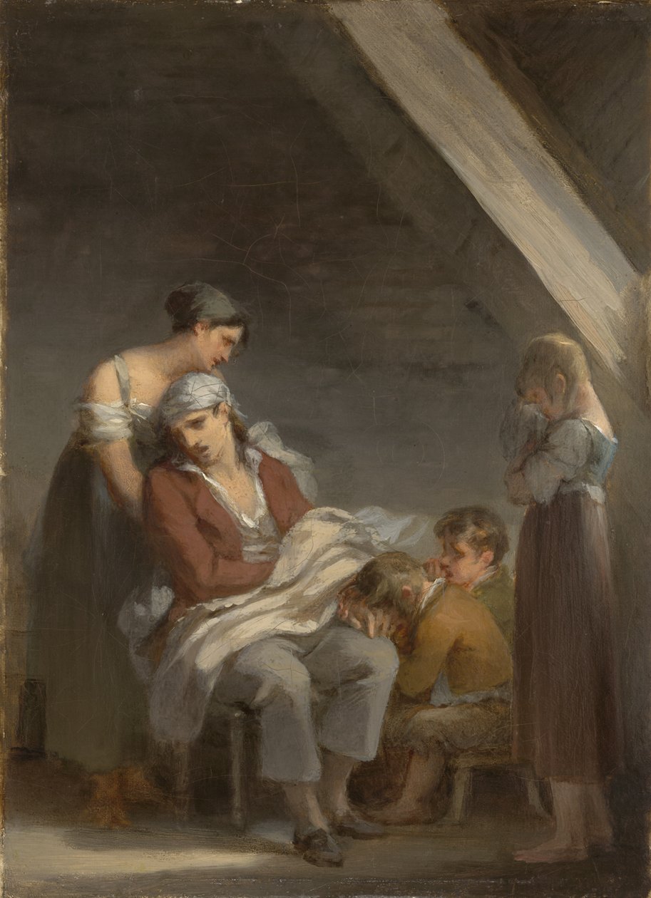 Surun murtama perhe, 1821 tekijältä Pierre Paul Prudhon