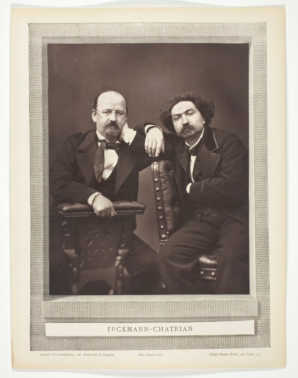 Émile Erckmann (ranskalainen kirjailija, 1822-1899) ja Alexandre Chatrian (ranskalainen kirjailija, 1826-1890) tekijältä Pierre Petit