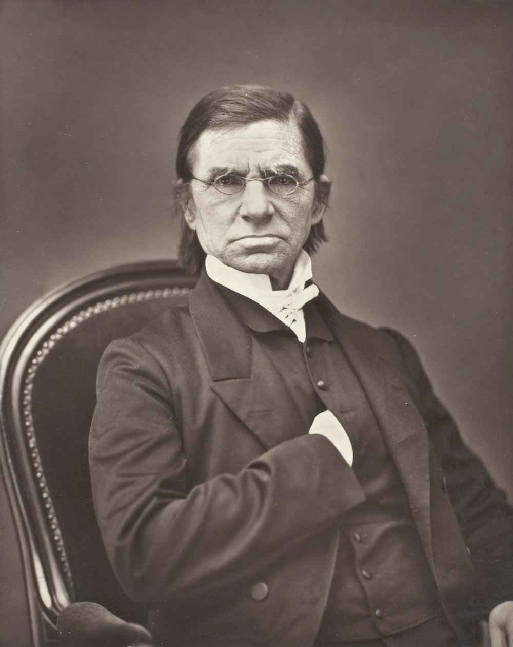 Émile Littré ranskalainen leksikografi ja filosofi, 1801-1881, n. 1876. tekijältä Pierre Petit
