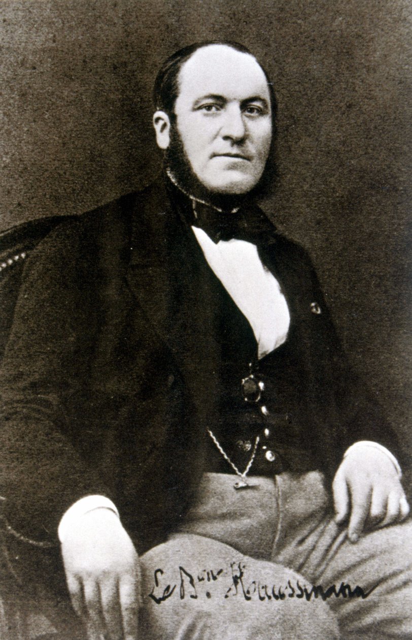 Paroni Haussmannin muotokuva, n. 1850 tekijältä Pierre Petit
