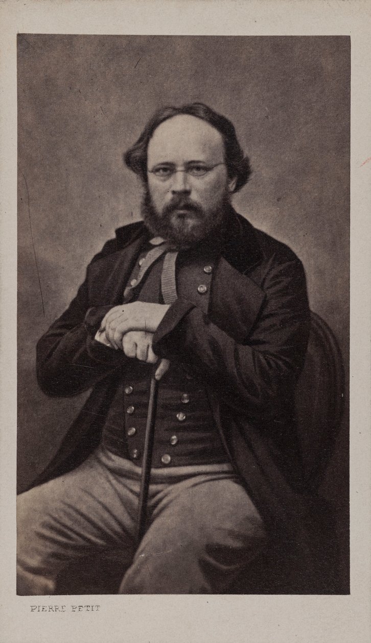 Pierre-Joseph Proudhonin muotokuva 1809-1865, noin 1860. tekijältä Pierre Petit