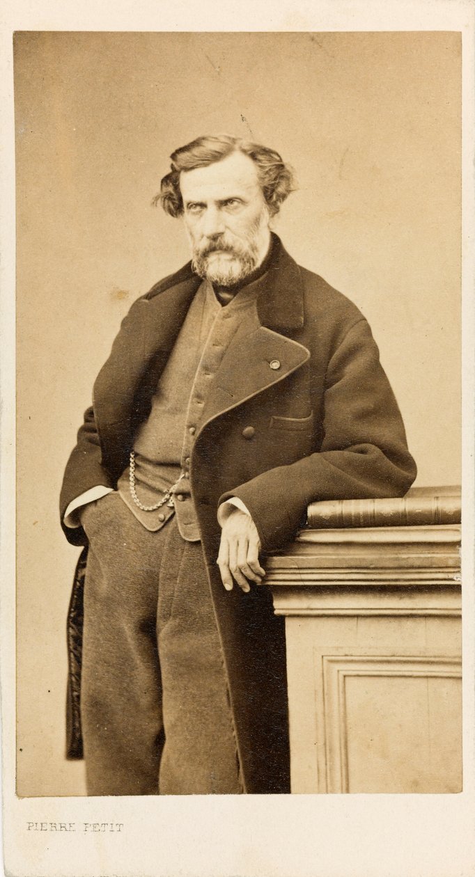 Säveltäjä Ambroise Thomasin muotokuva 1811-1896. tekijältä Pierre Petit