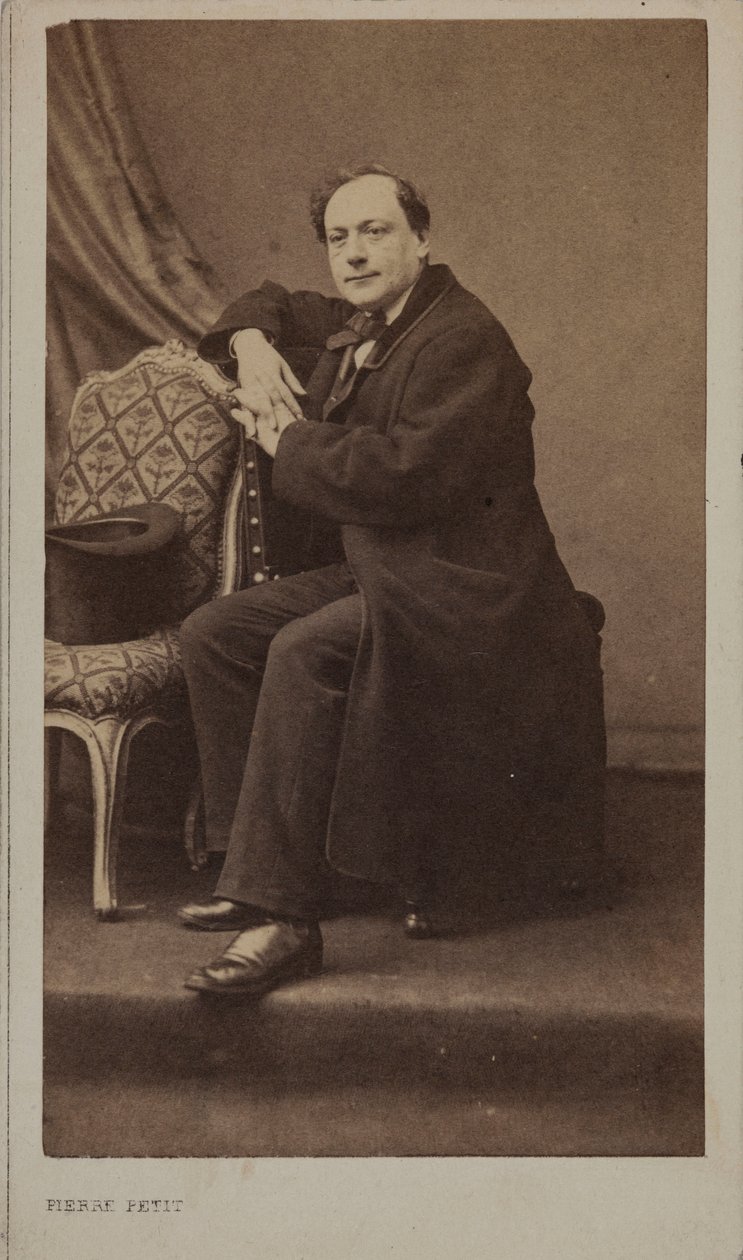 Runoilija Théodore de Banvillen muotokuva 1823-1891. tekijältä Pierre Petit