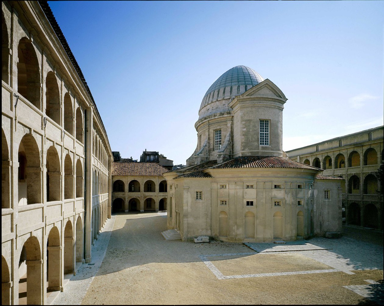 La Vieille Chariten kirkko, Marseillen luostari, Ranska. Barokkiarkkitehtuuri, Pierre Puget tekijältä Pierre Puget
