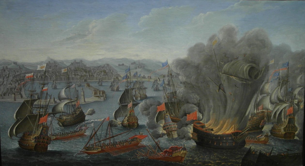 CombateNavalDePalermo16760602PierrePuget1677 tekijältä Pierre Puget