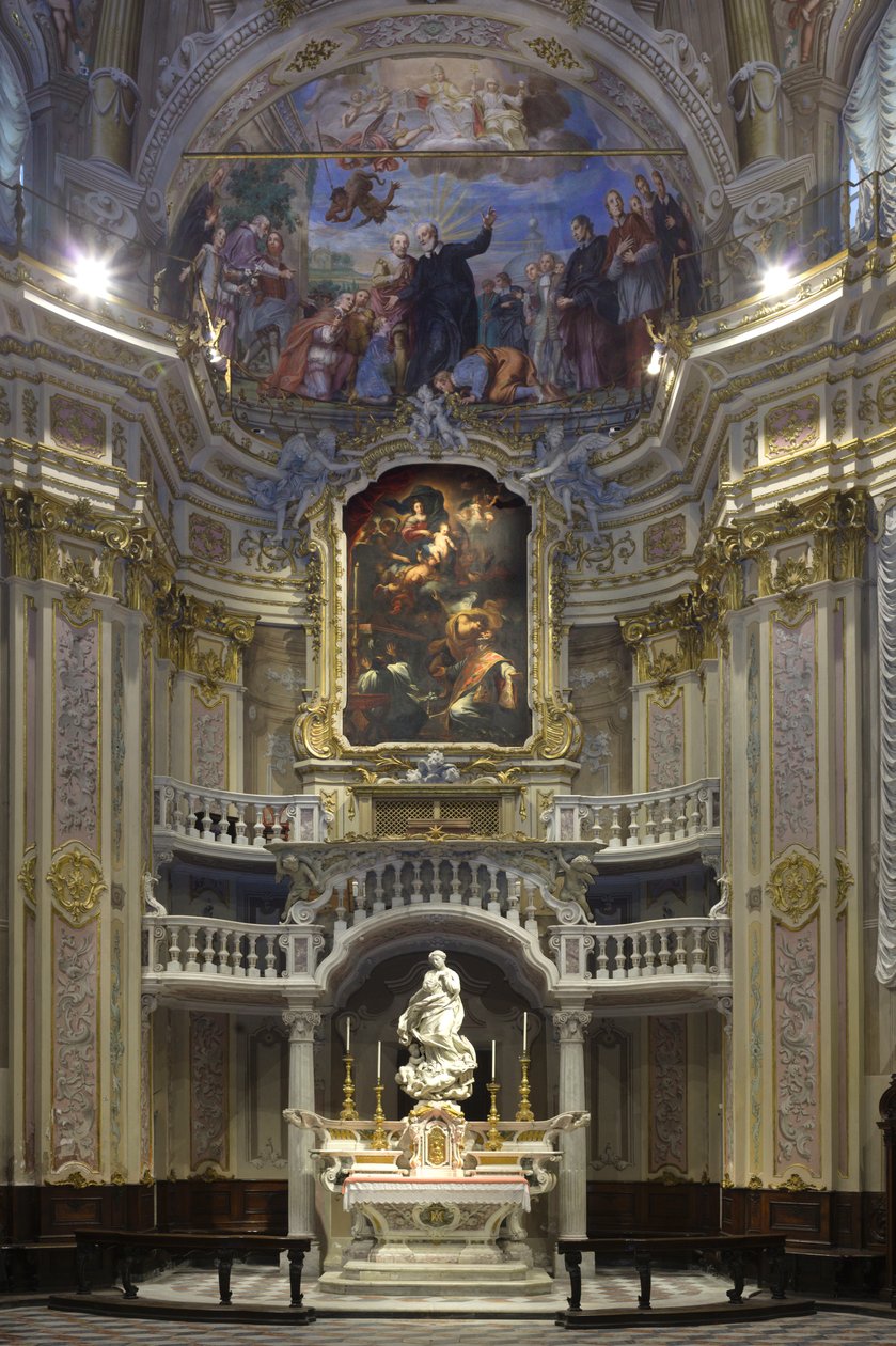 Immaculate Concept, Santa Maria Immaculate asetettu skenografisen kappelin alttarille 1669-70 tekijältä Pierre Puget