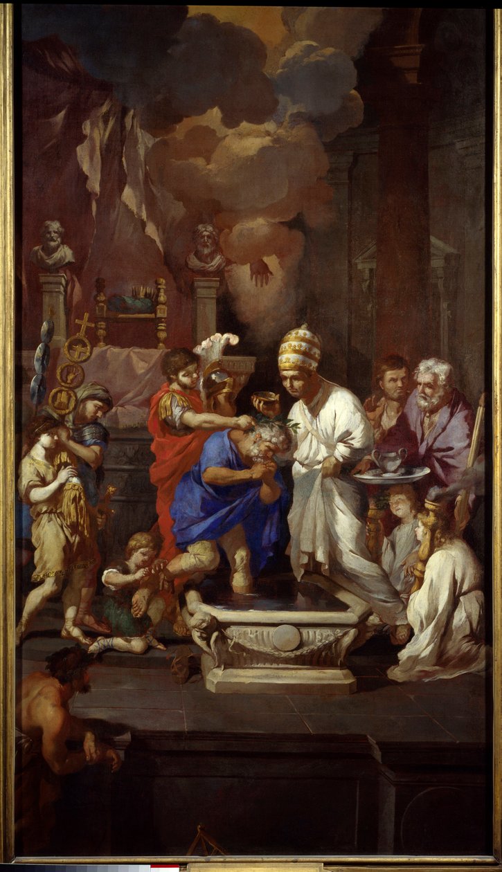 Konstantinuksen kaste (Konstantinus I Suuri, 270-337). Pierre Puget