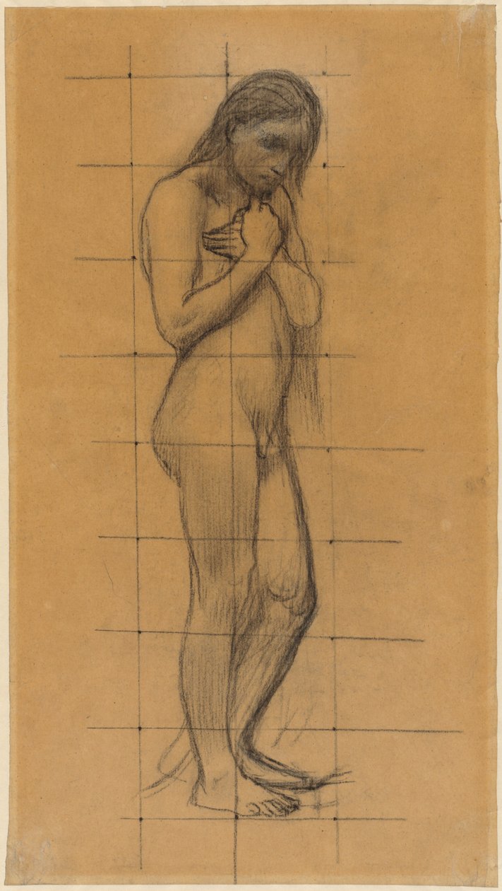 Stehender männlicher Akt tekijältä Pierre Puvis de Chavannes