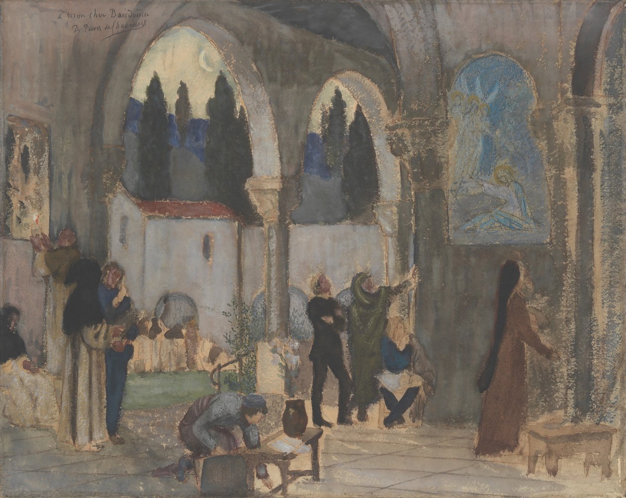 Kristillinen inspiraatio, 1800-luku. tekijältä Pierre Puvis de Chavannes