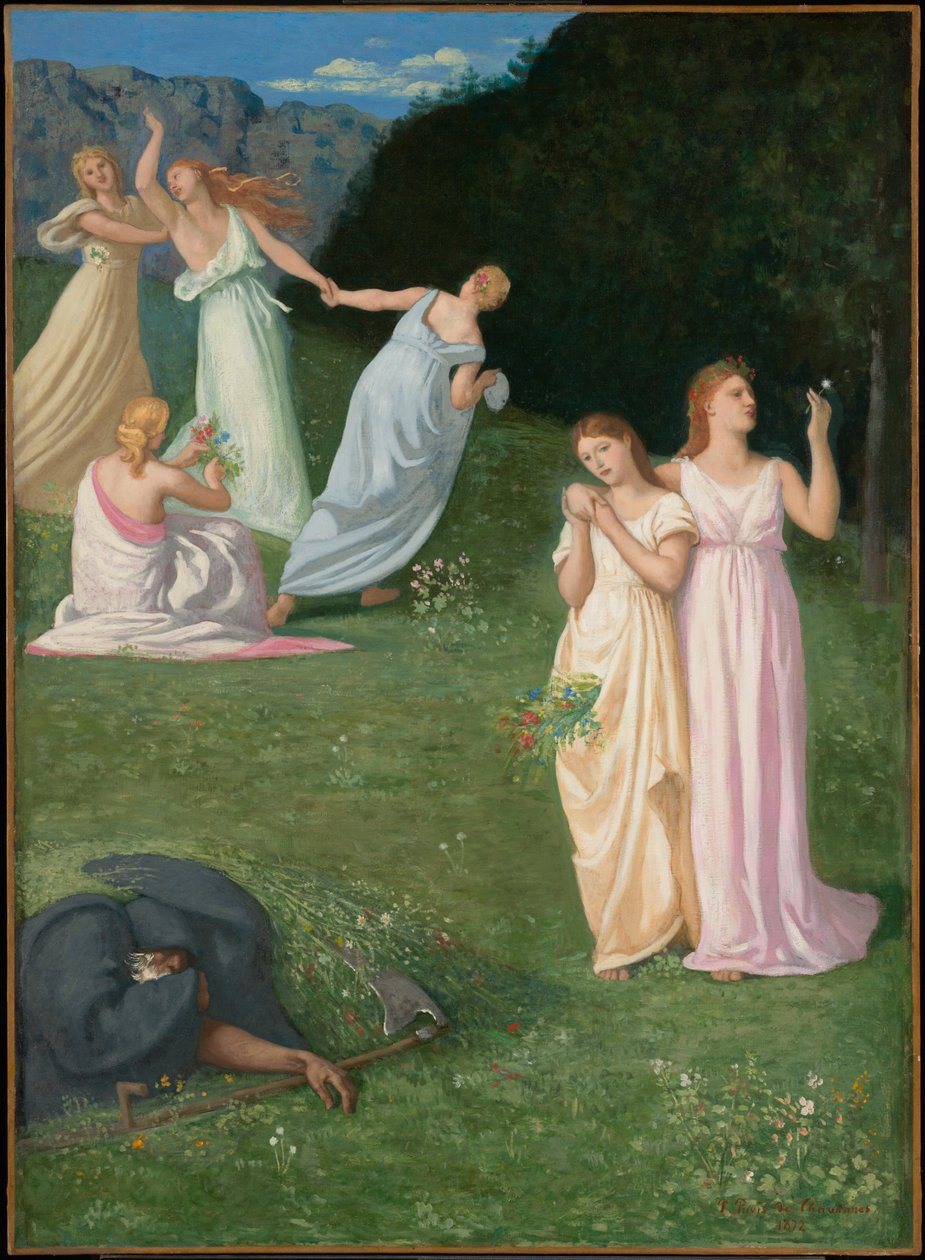 Kuolema ja neidot tekijältä Pierre Puvis de Chavannes