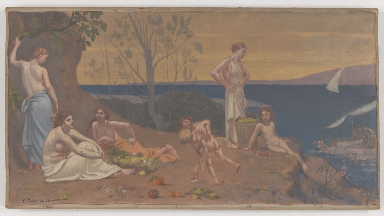 Miellyttävä maa tekijältä Pierre Puvis de Chavannes