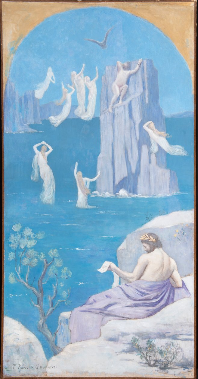 Dramaattinen runous (Aischylos) tekijältä Pierre Puvis de Chavannes