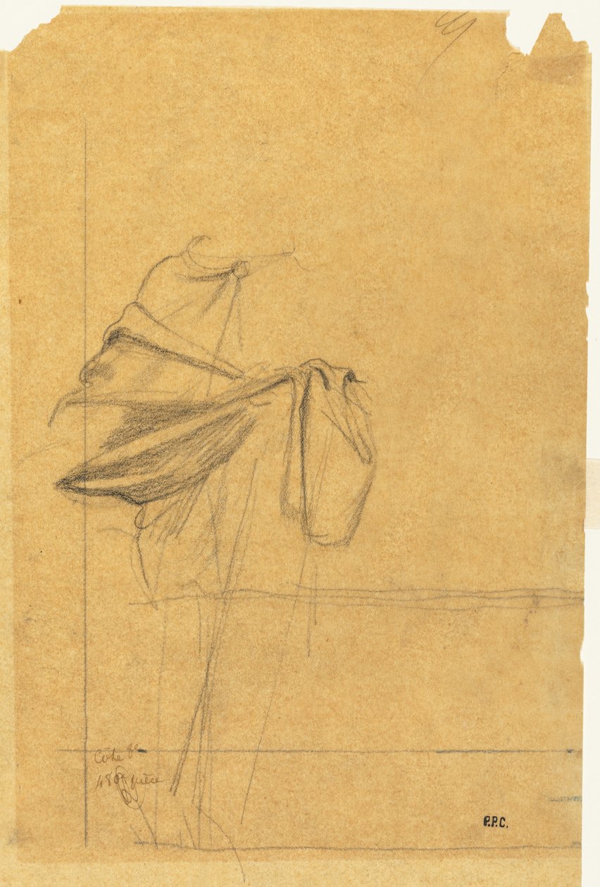 Drapery-tutkimus tekijältä Pierre Puvis de Chavannes