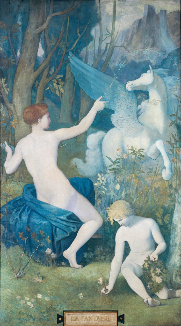 Fantasia: Puvis de Chavannes, Pierre Cecil (1824-1898) tekijältä Pierre Puvis de Chavannes