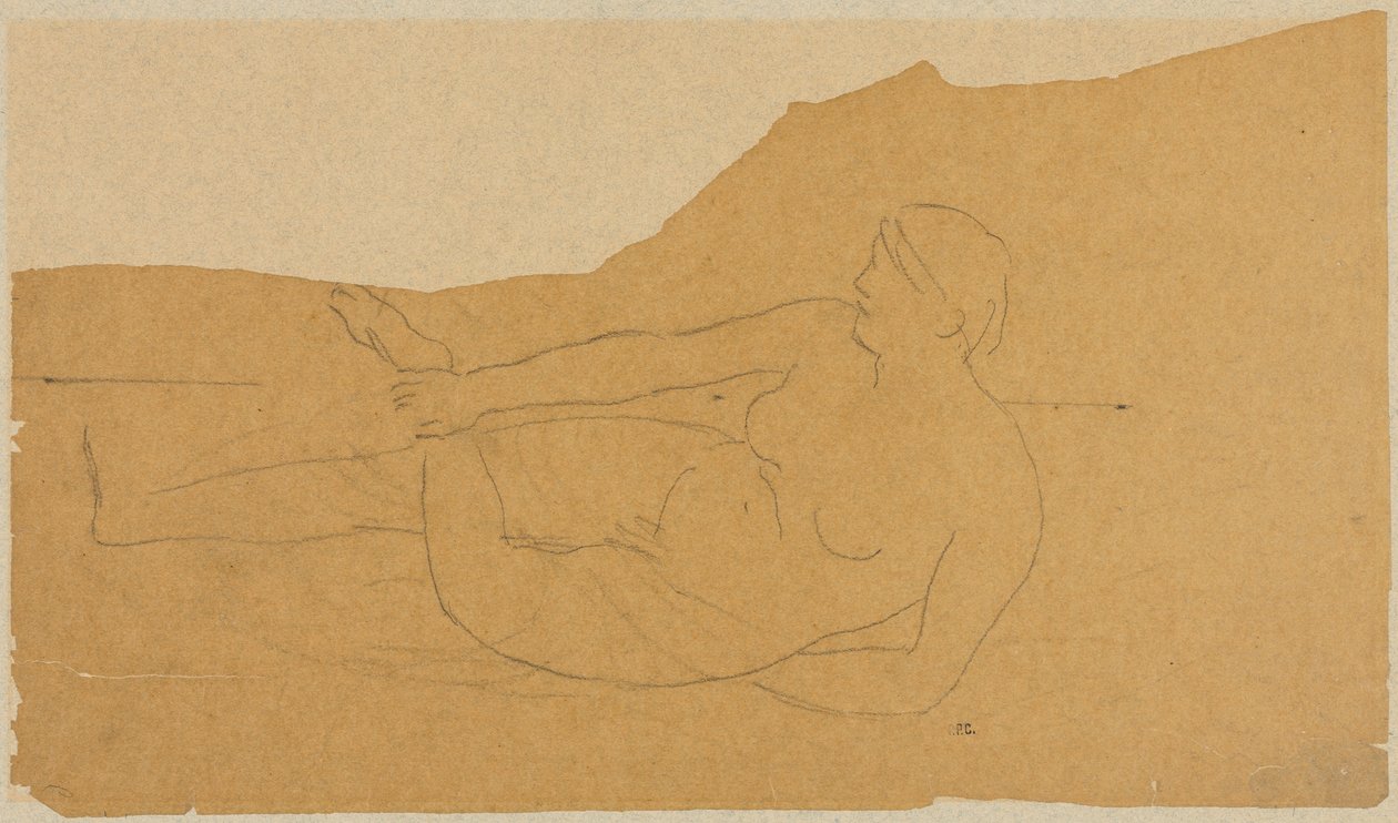 Weiblicher Akt tekijältä Pierre Puvis de Chavannes