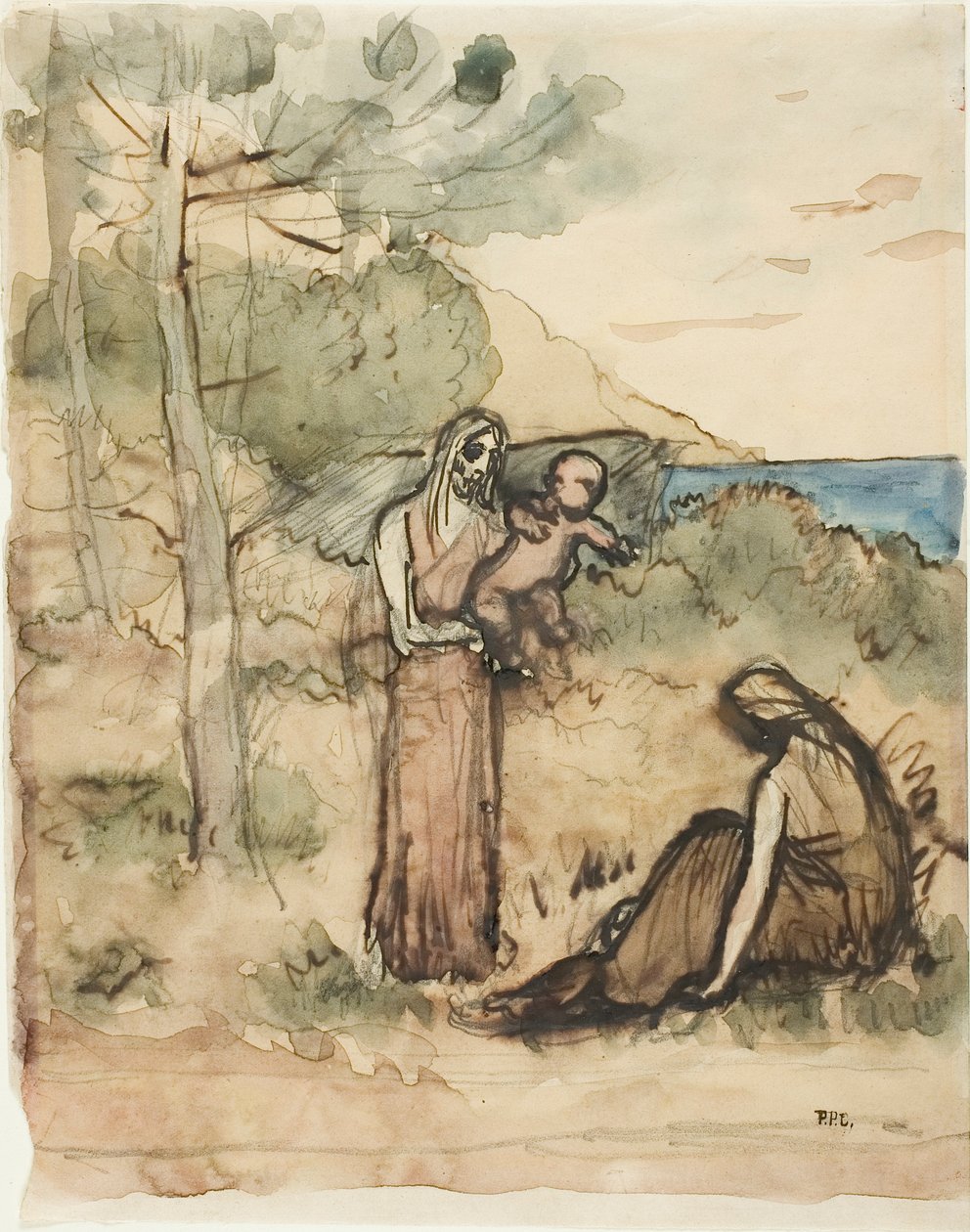 Kalastajan perhe tekijältä Pierre Puvis de Chavannes