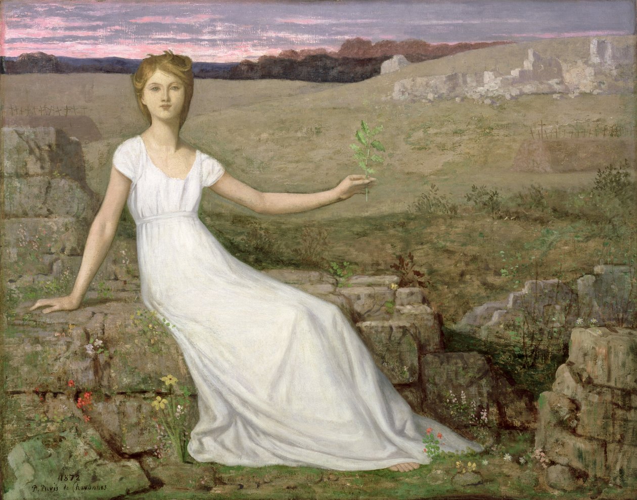 Hope, 1872 (ks. 83731) tekijältä Pierre Puvis de Chavannes