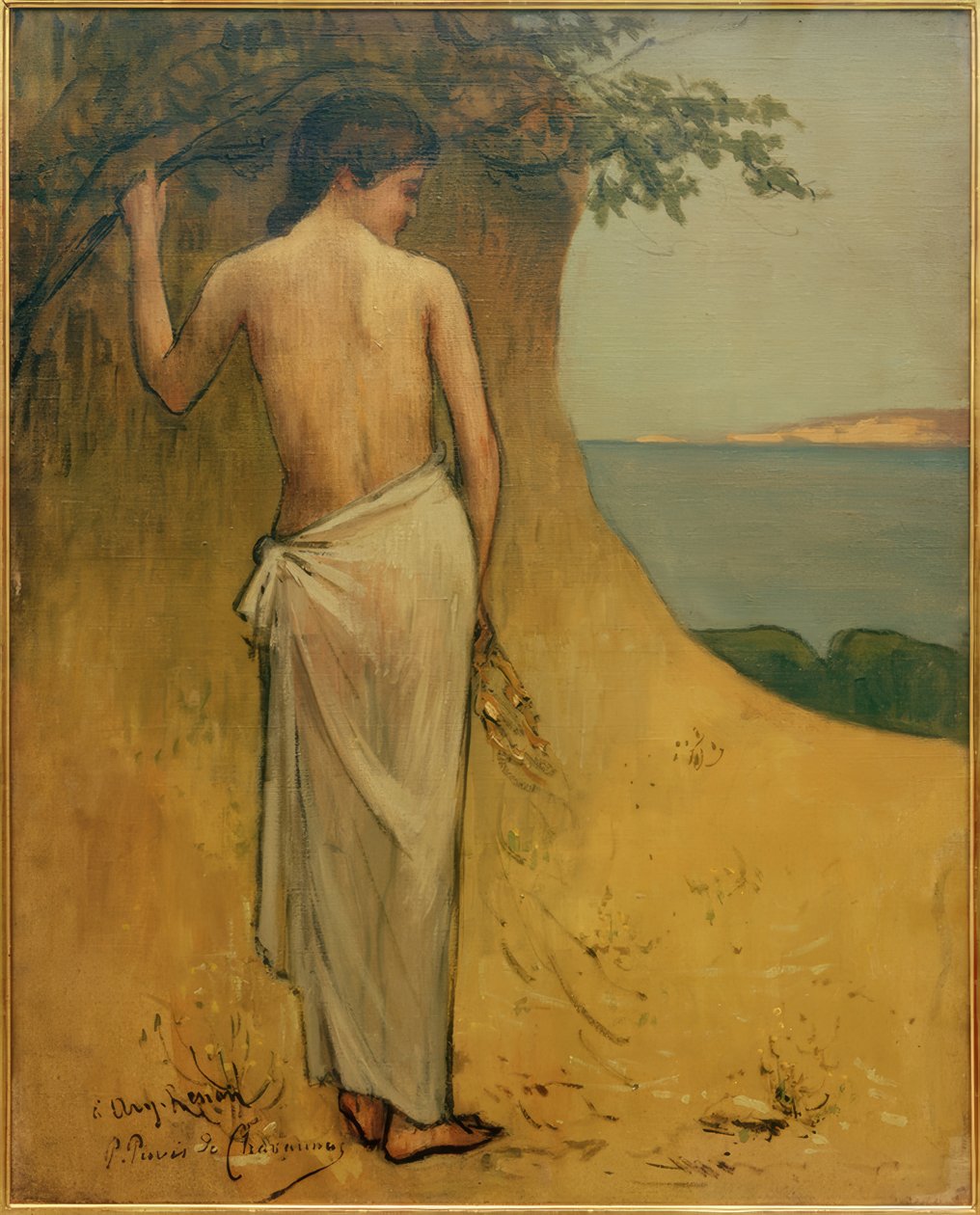Jeune fille au bord de la mer tekijältä Pierre Puvis de Chavannes