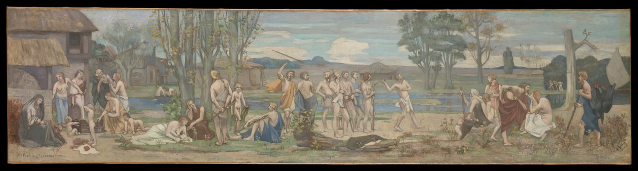 Ludus pro patria (Isänmaalliset kisat) tekijältä Pierre Puvis de Chavannes