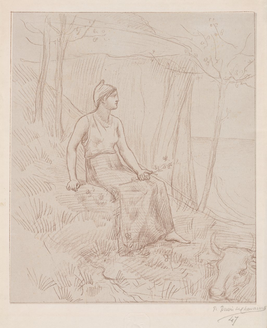 Normandia tekijältä Pierre Puvis de Chavannes