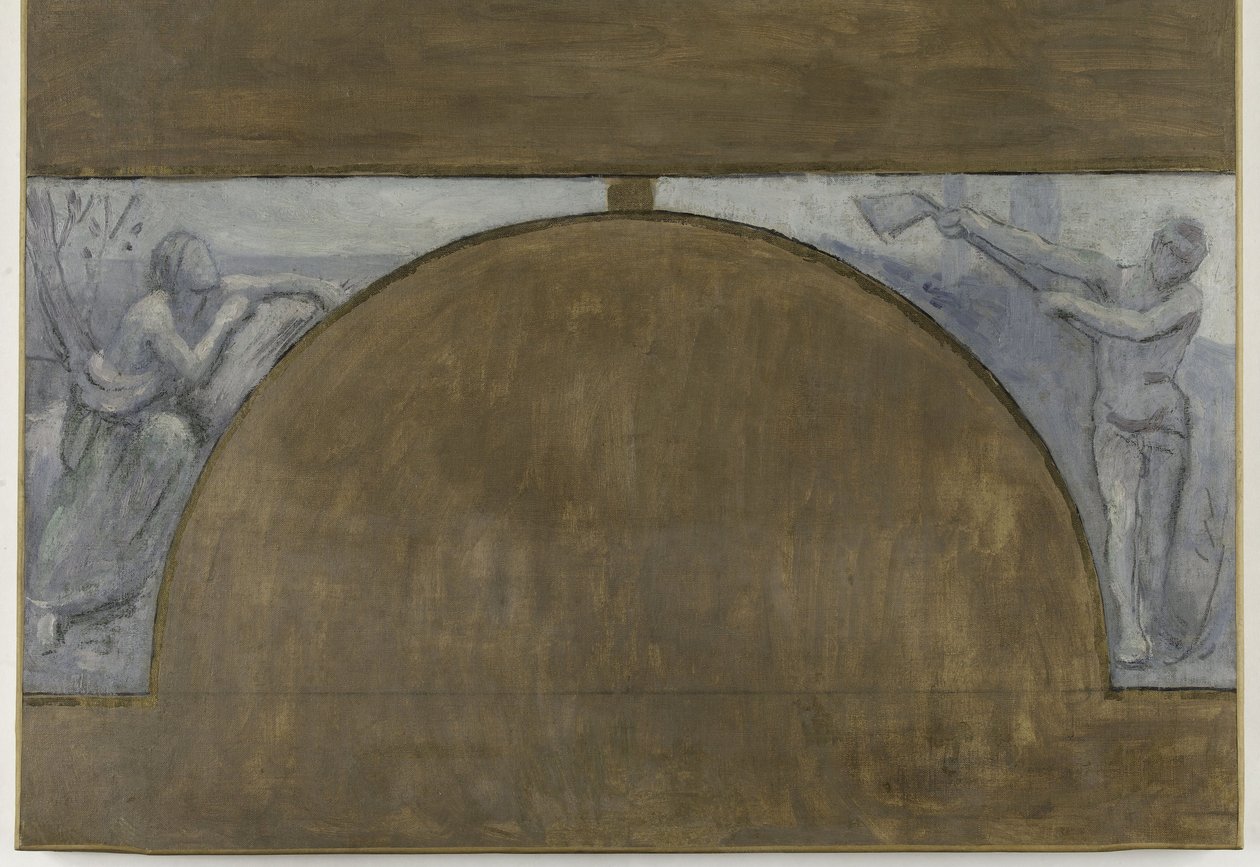 Seasons, luonnos Hôtel de Ville de Paris -hotellia varten, vuosina 1889-1892 (öljy kankaalle). tekijältä Pierre Puvis de Chavannes