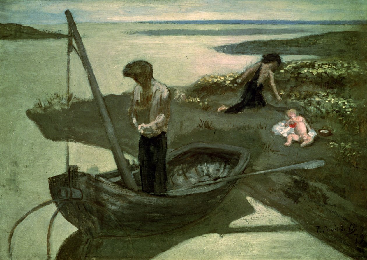 Luonnos köyhälle kalastajalle tekijältä Pierre Puvis de Chavannes