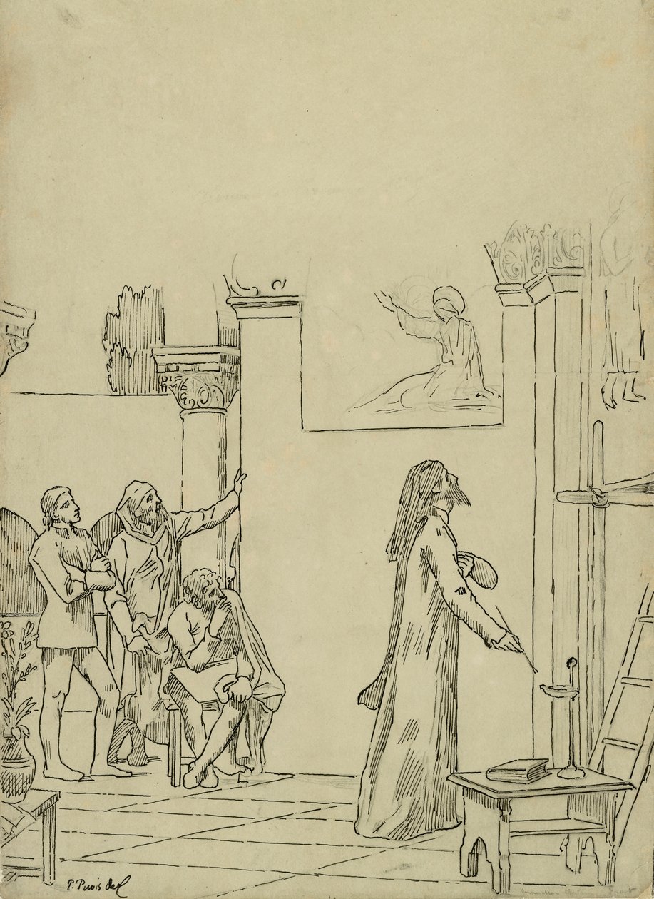 Tutkimus L tekijältä Pierre Puvis de Chavannes