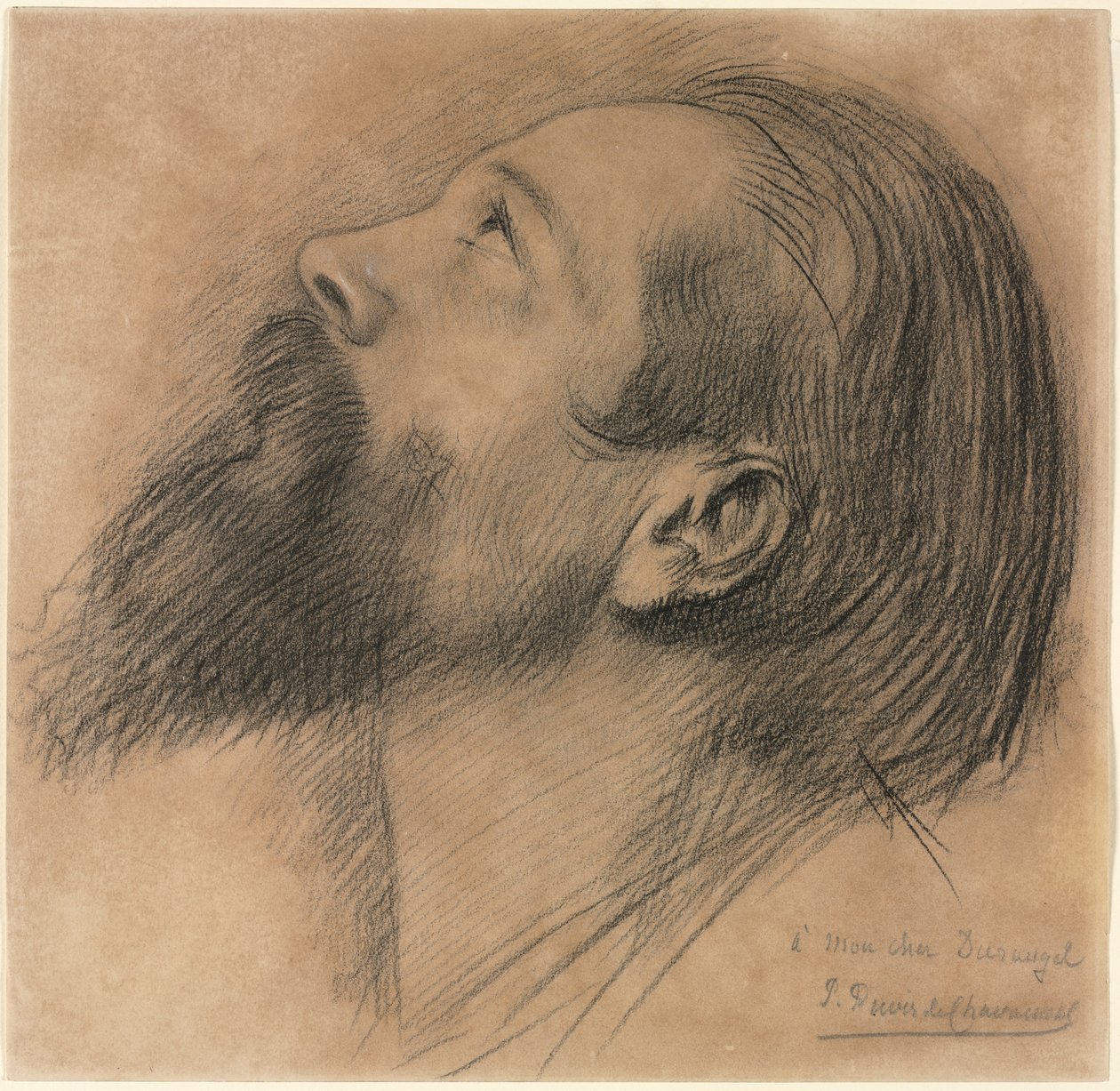 Tutkimus Sainte Genevièven friisille, 1800-luku. tekijältä Pierre Puvis de Chavannes