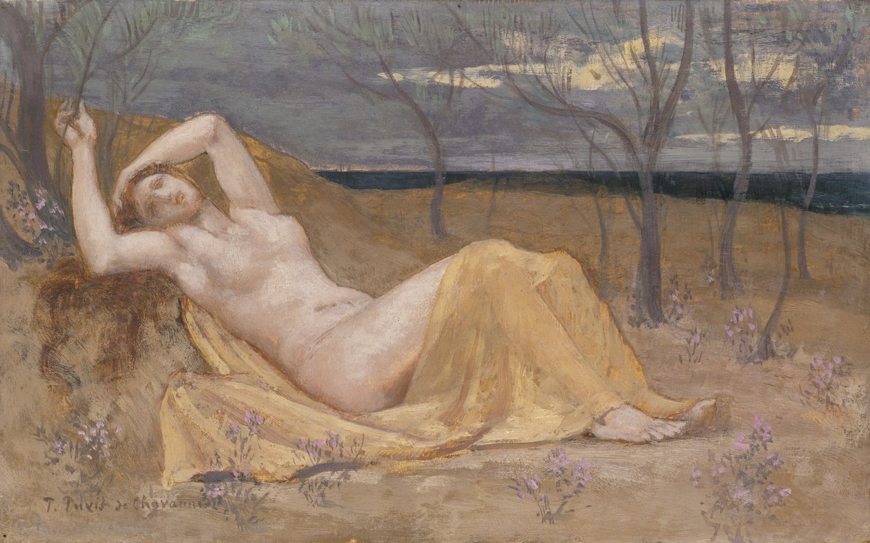 Tamaris, noin 1886-87 tekijältä Pierre Puvis de Chavannes