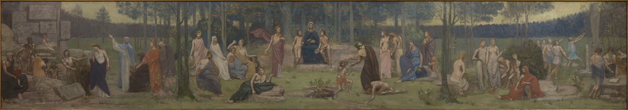 Sorbonnen allegoria tekijältä Pierre Puvis de Chavannes